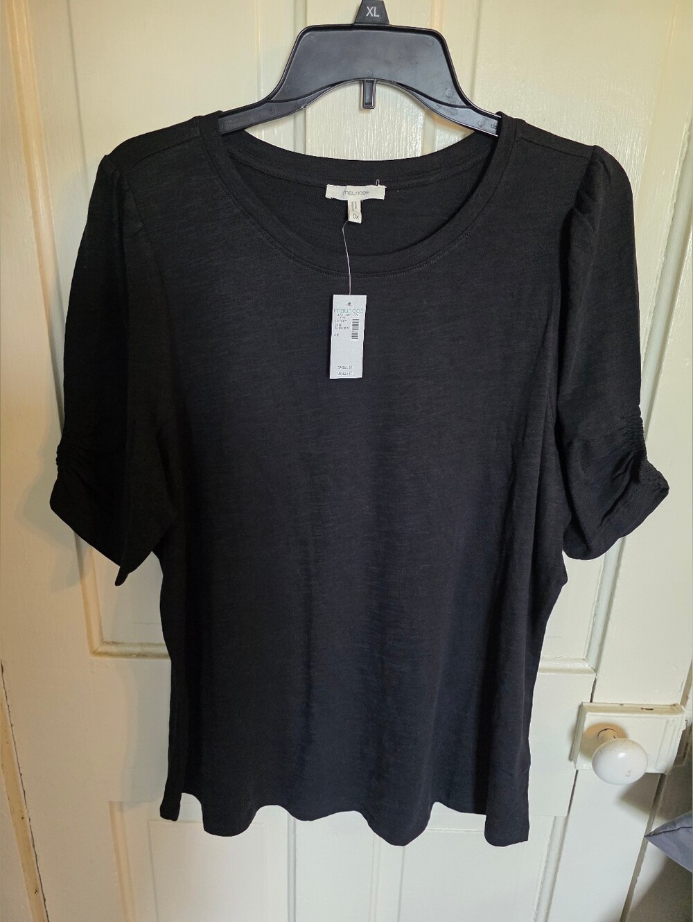 Maurices Women's Black Short Sleeve Top Size 0X
